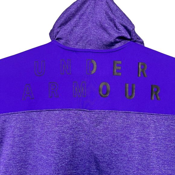 Under Armour Size S Purple UA Tech Twist Graphic HEATGEAR Hoodie Style 1351977 - Picture 3 of 10
